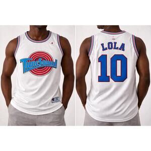 CHAMPION Space Jam Basketball Jersey Tune Squad Lola #10 Medium Looney Tunes